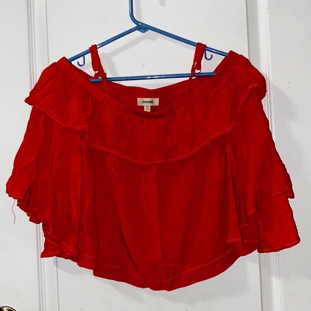 Beautiful, burnt orange flowy Cami top